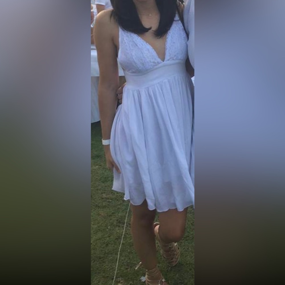 White dress. Worn once.